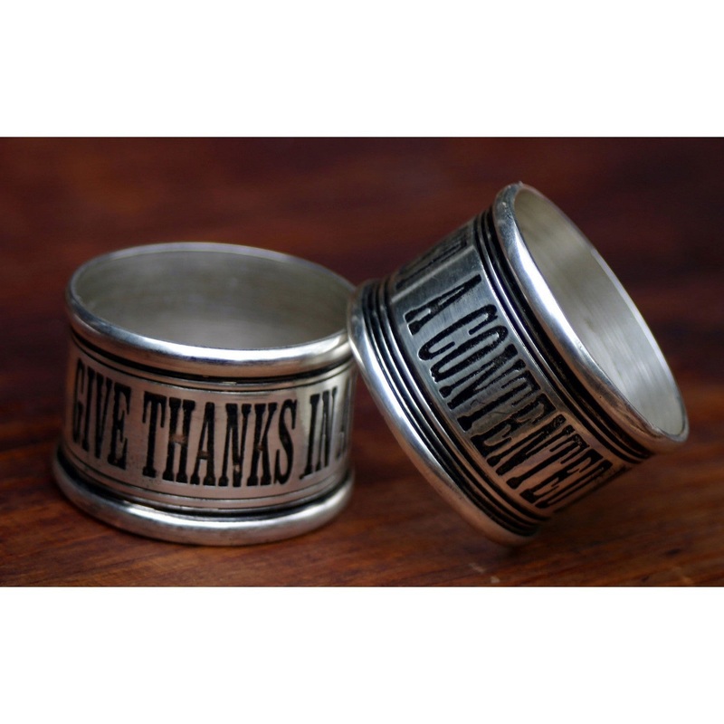 A Contented Mind Napkin Rings (Set Of 4)NAP004/S4
