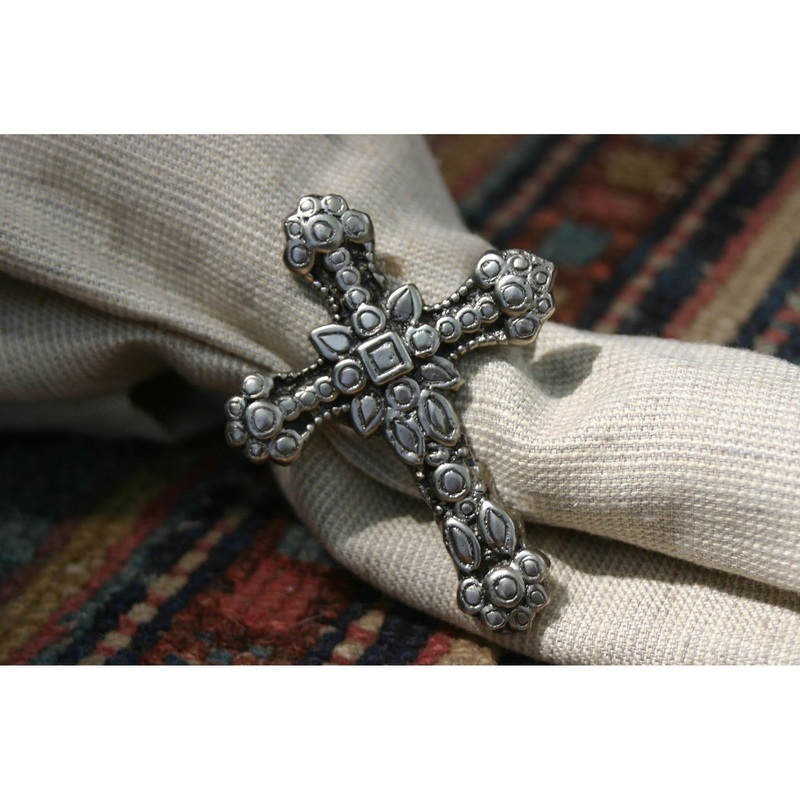 Cross Napkin Rings (Set Of 4)NAP013/S4