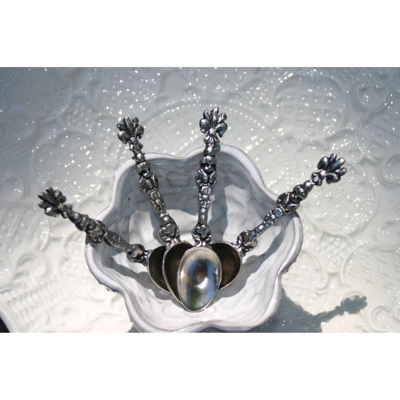 Fleur Demitasse Spoons (Set Of 4)SPOON003/S4