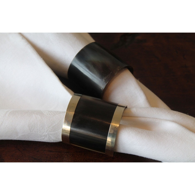 Horn Napkin Rings – Metal Band (Set Of 4)NAP021/S4