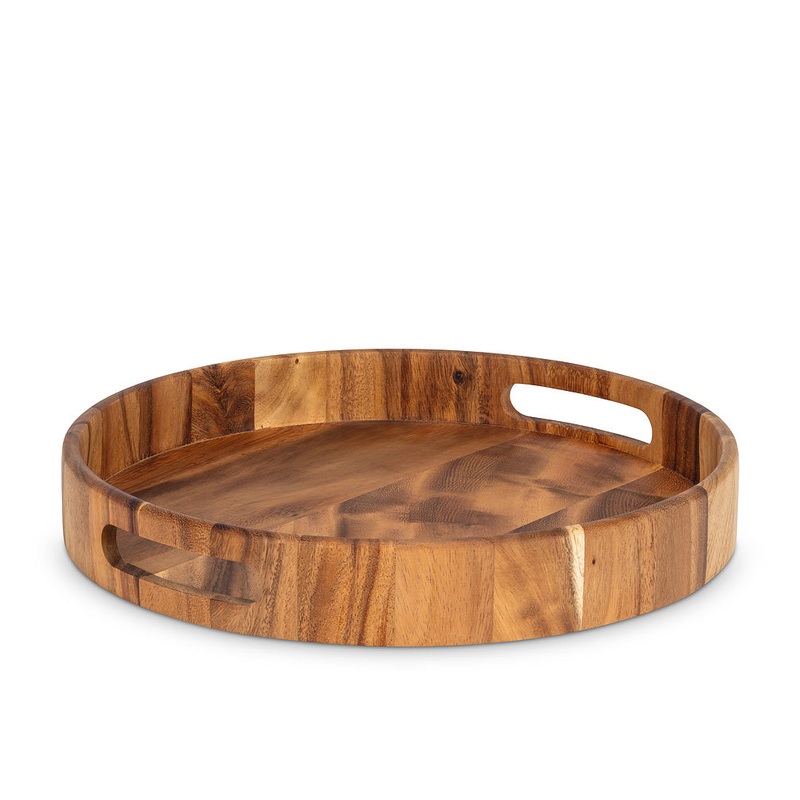 Round Tray with Handles