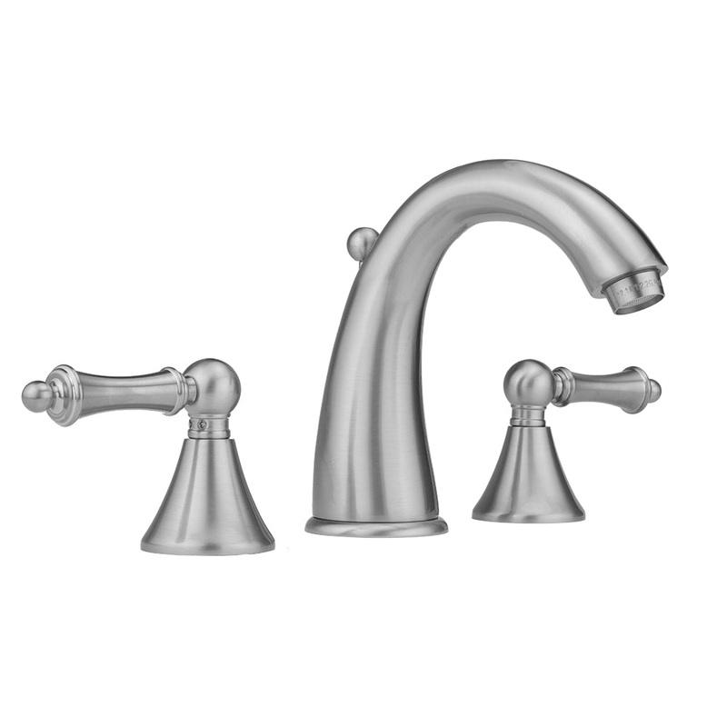 Cranford Faucet with Ball Lever Handles & Fully Polished & Plated Pop-Up Drain