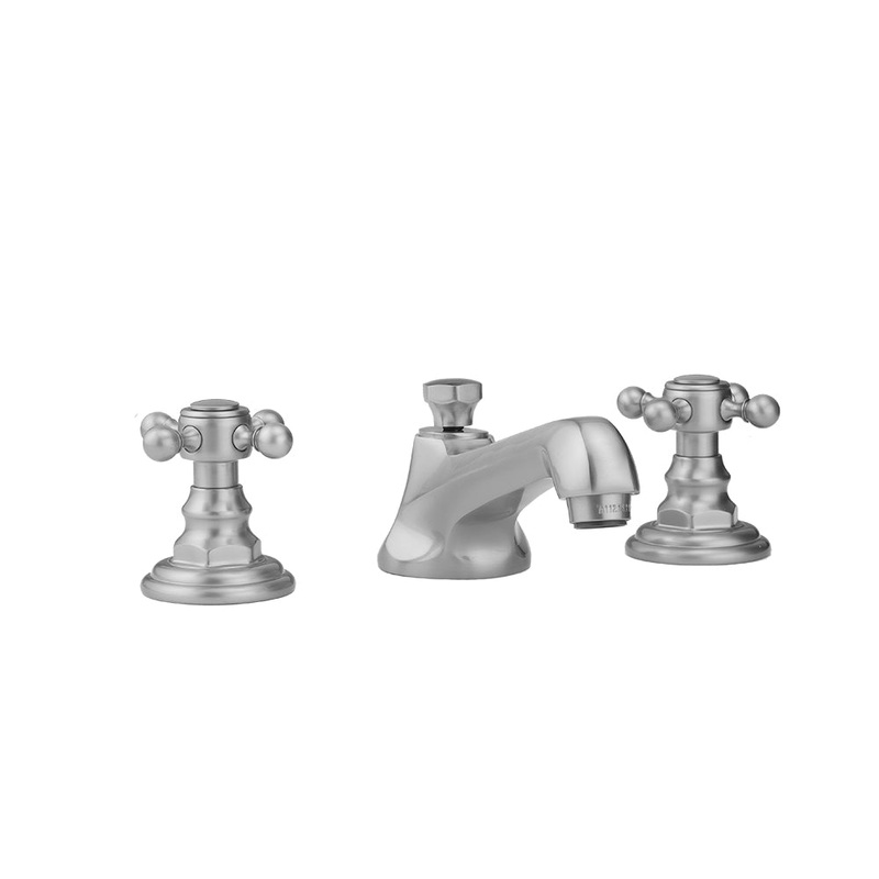 Westfield Faucet with Ball Cross Handles & Fully Polished & Plated Pop-Up Drain