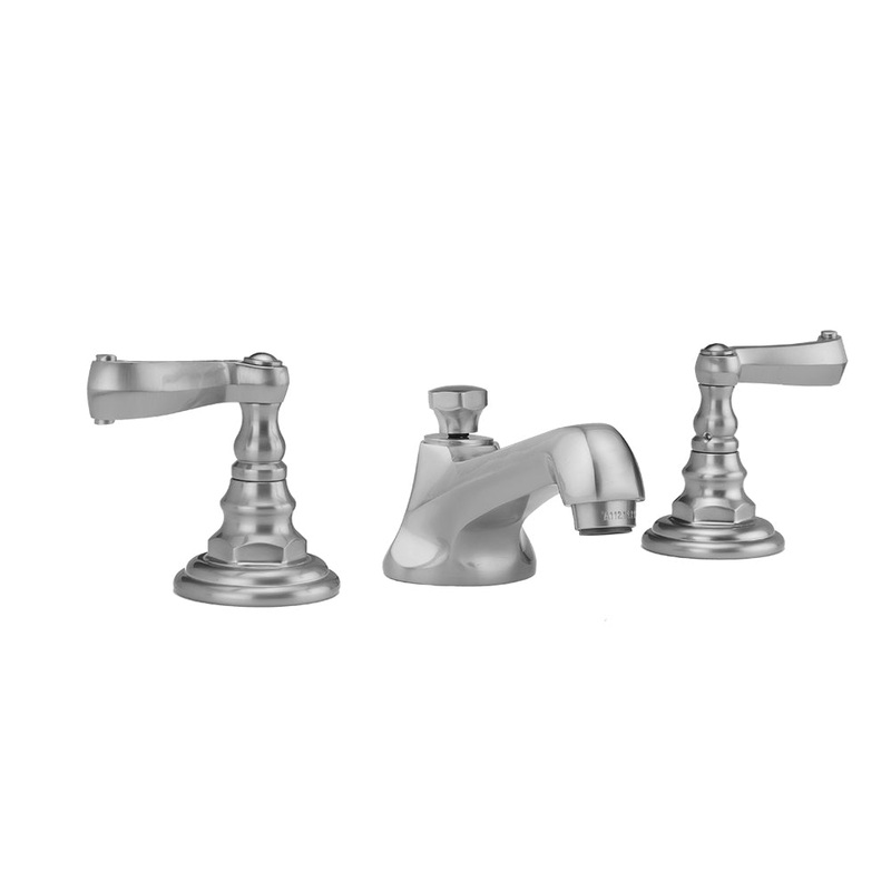 Westfield Faucet with Ribbon Handles & Fully Polished & Plated Pop-Up Drain