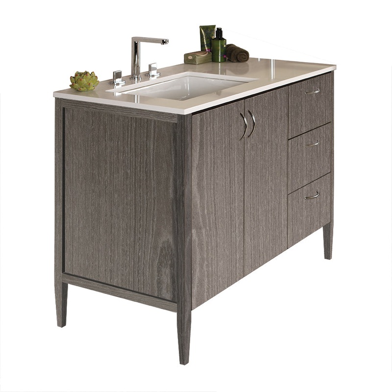 Lacava LRS-48LT-001G Lunarossa Polished White (Solid Surface)