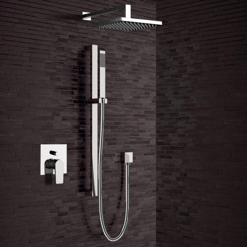 Galiano Chrome Shower System with 8 Rain Shower Head and Hand Shower HX534488891