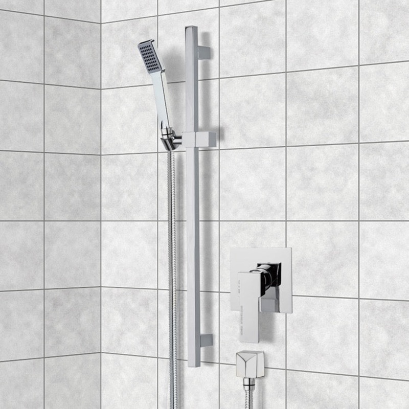 Autunno Chrome Slidebar Shower Set With Hand Shower HX534488539
