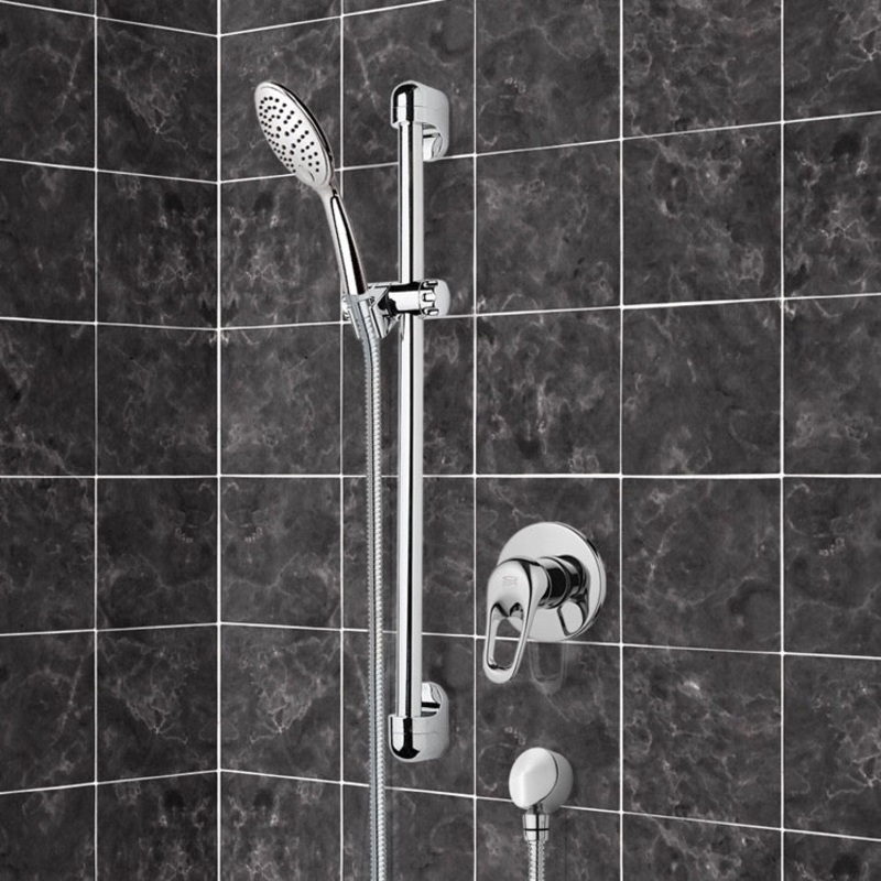 Autunno Chrome Slidebar Shower Set With Multi Function Hand Shower HX534488615