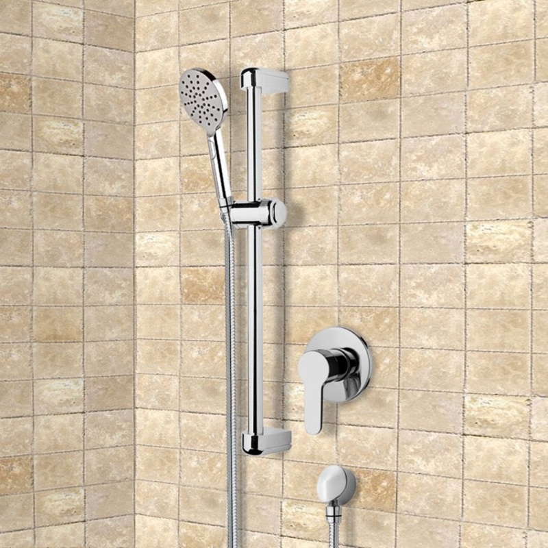 Autunno Chrome Slidebar Shower Set With Multi Function Hand Shower HX534488683