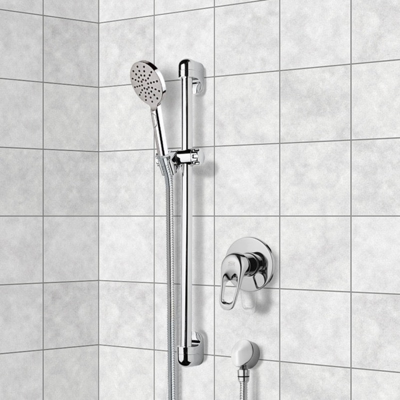 Autunno Chrome Slidebar Shower Set With Multi Function Hand Shower HX534488767