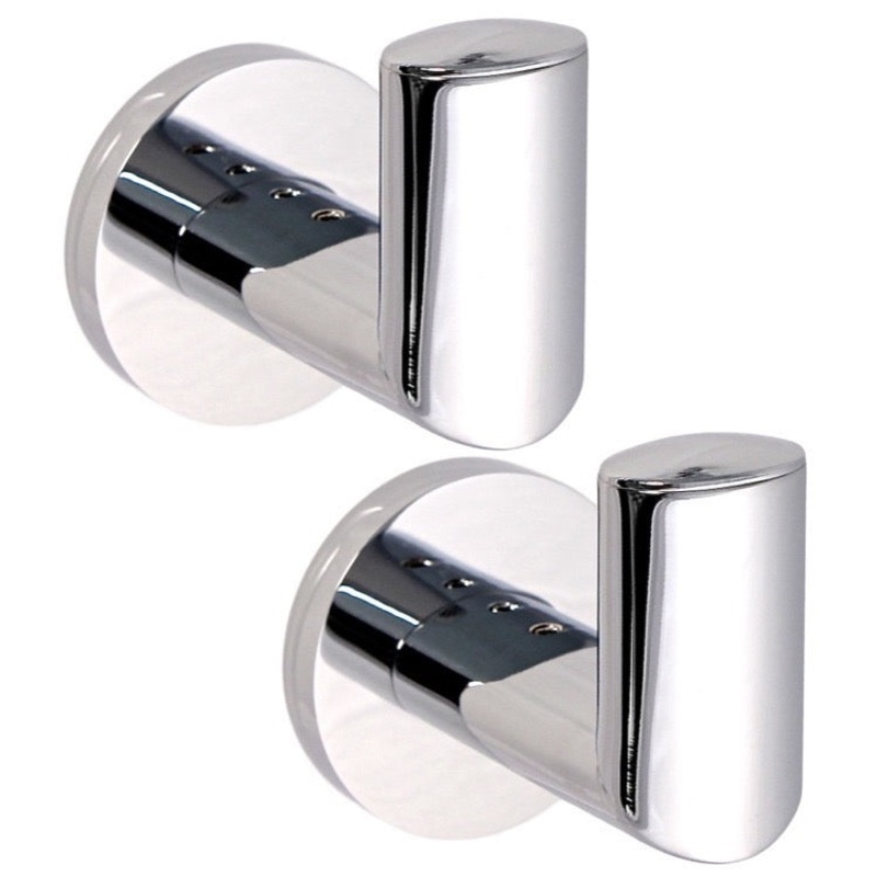 Demetra Pair Of Polished Chrome Hook(s) HX534487900
