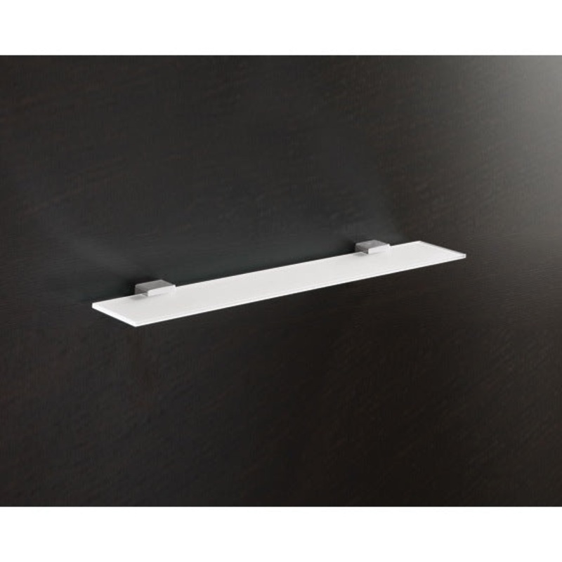 Lounge Square Frosted Tempered Glass Bathroom Shelf