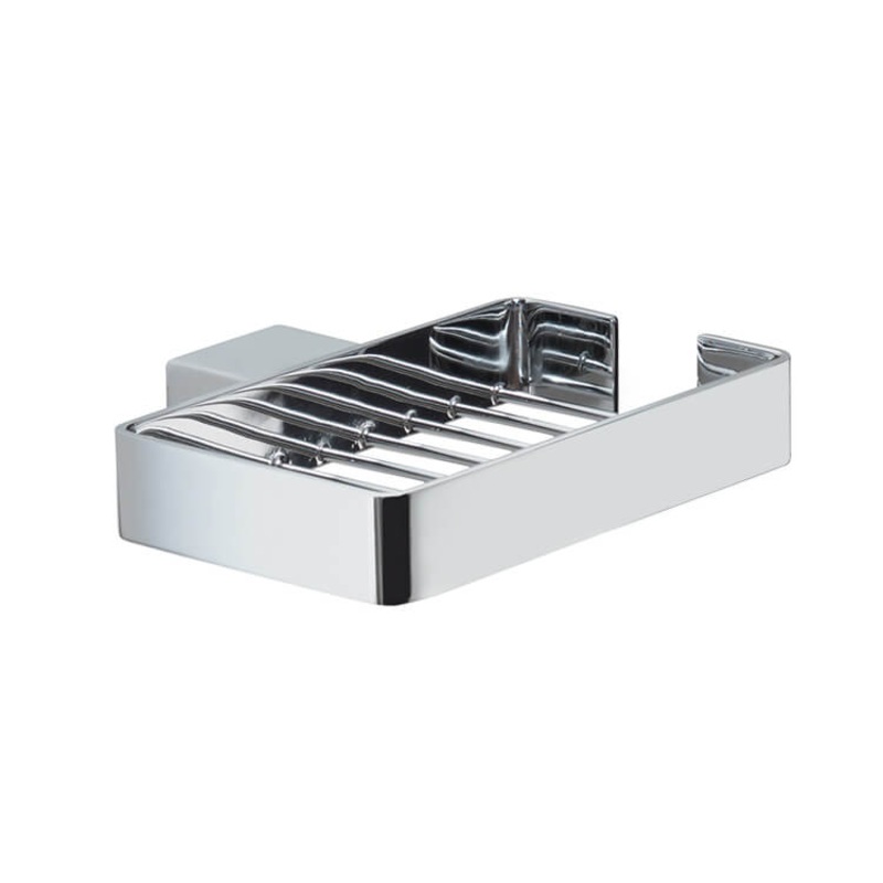 Lounge Wall Mounted Square Chrome Wire Soap Holder