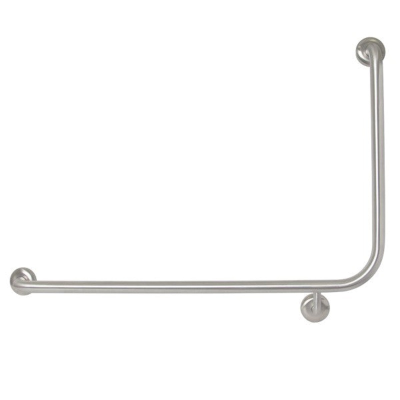 90 Flush Mount Side Wall Grab Rail LH in Antimicrobial