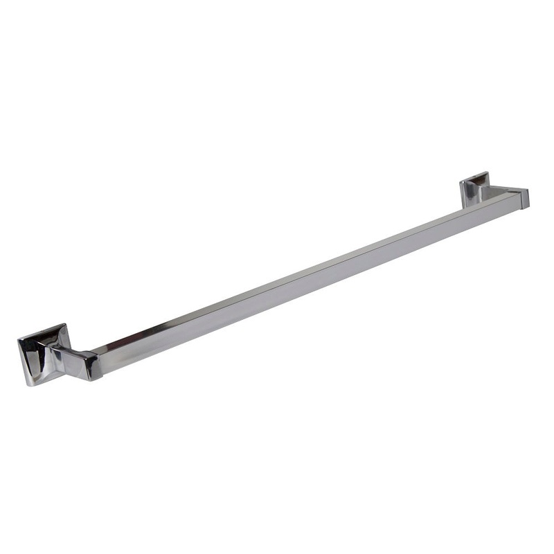 620mm Square Towel Bar in Polished Chrome Look Aluminum