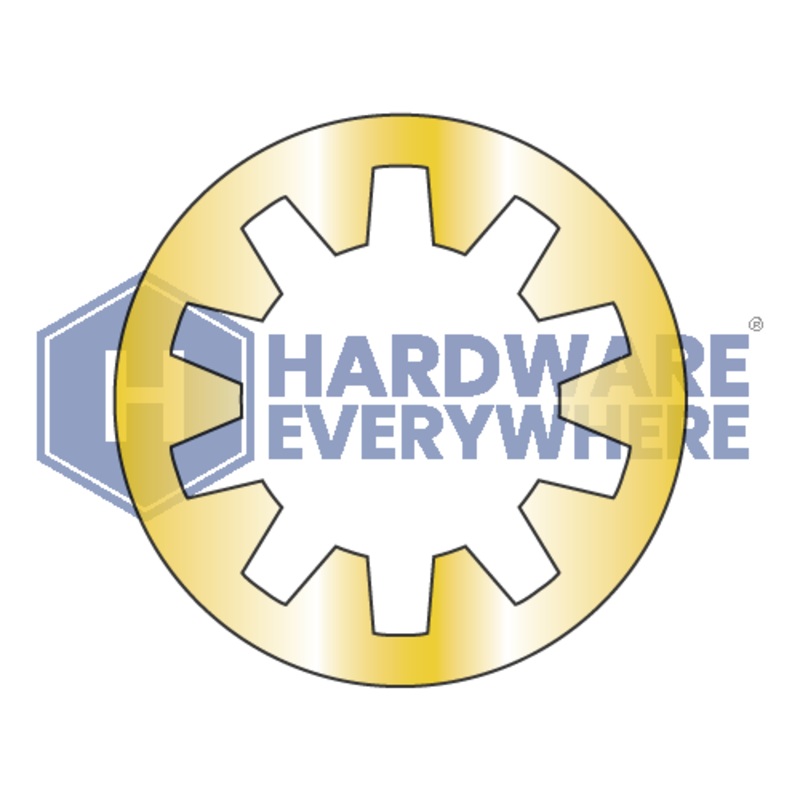 5/8 INTERNAL TOOTH LOCK WASHERS / Steel / Zinc Yellow