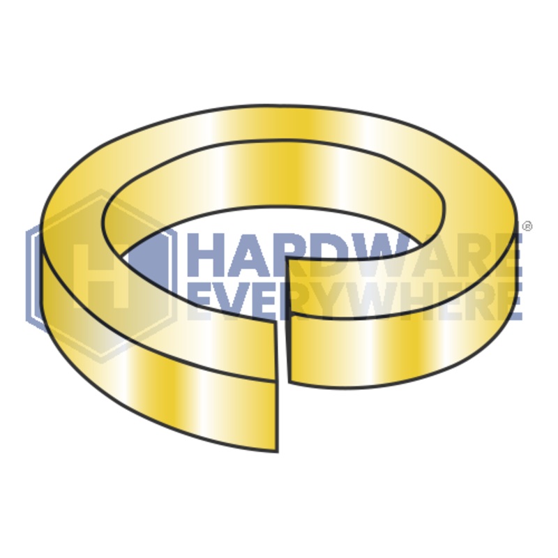 1/2 Heavy Duty Split Lock Washers / Steel / Zinc Yellow