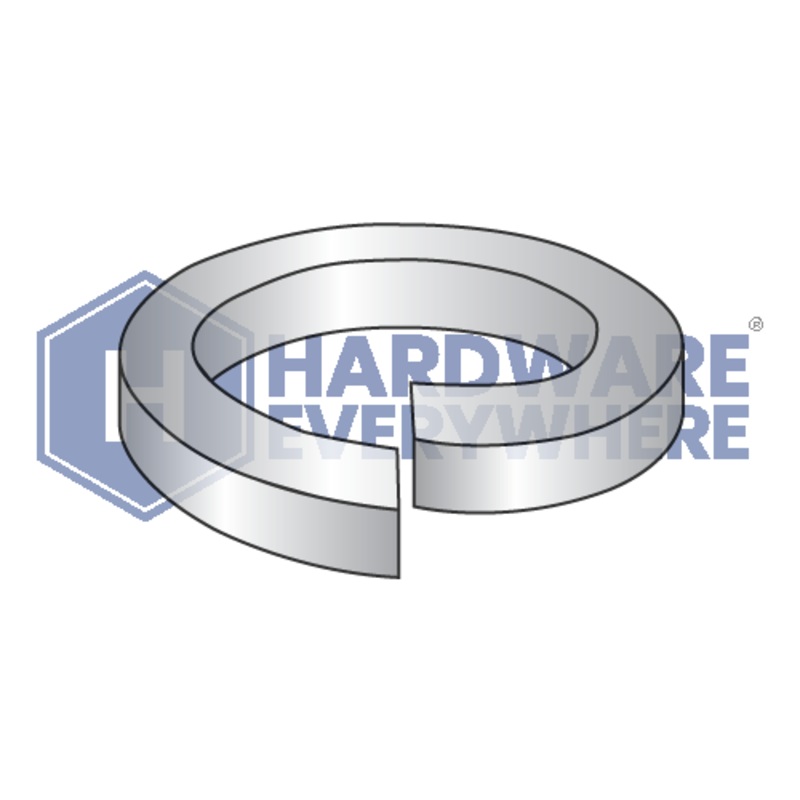 1/2 Medium Split Lock Washers / 18-8 Stainless / Plain