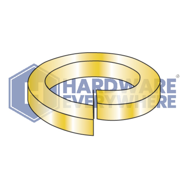 1/4 Medium Split Lock Washers / Grade 8 / Zinc Yellow