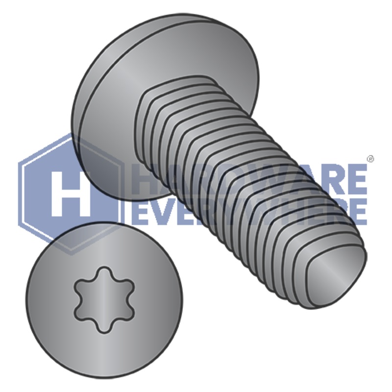 1/4-20 X 5/8 Thread Forming Screws / Torx / Pan Head / Steel / Black Zinc / Taptite Alternate