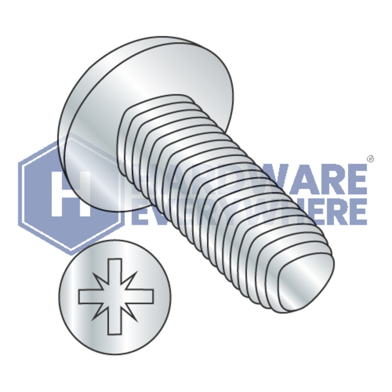 6-32 X 5/16 Thread Forming Screws / Pozi / Pan Head / Steel / Zinc / Taptite Alternate