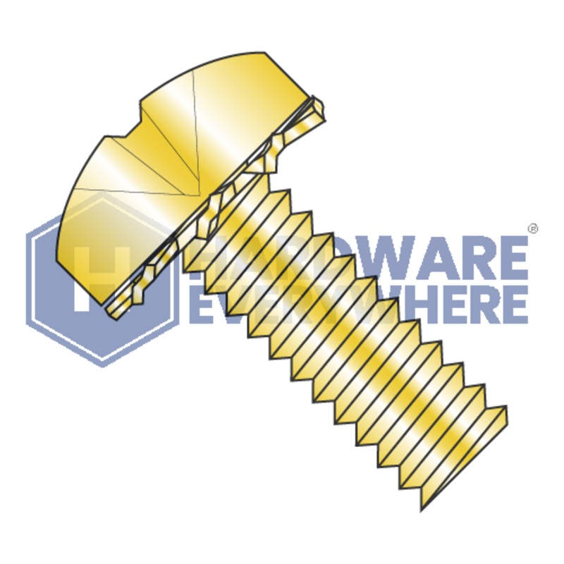 4-40 x 1/4 SEMS SCREWS / Phillips / Pan Head / Steel / Yellow Zinc