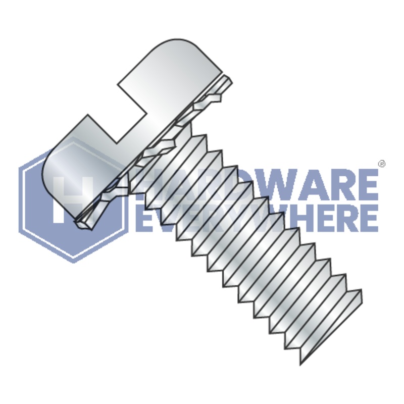 6-32 x 3/8 SEMS SCREWS / Slotted / Pan Head / Steel / Zinc
