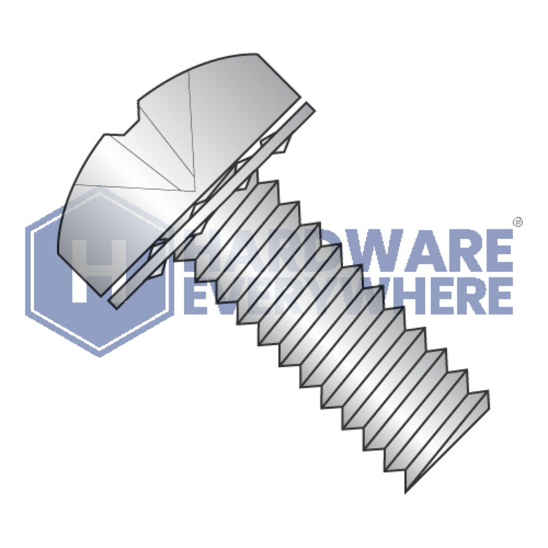 6-32 x 5/16 SEMS SCREWS / Phillips / Pan Head / 18-8 Stainless / Plain FUL163378769206