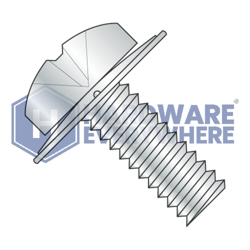 10-32 x 1/4 SEMS SCREWS / Phillips / Pan Head / Steel / Zinc FUL163378768526