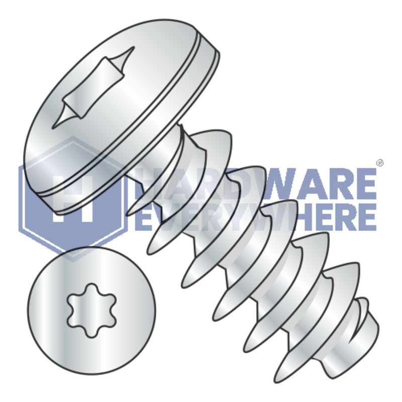 M4 x 6 METRIC THREAD FORMING SCREWS / Torx / Pan Head / Steel / Zinc