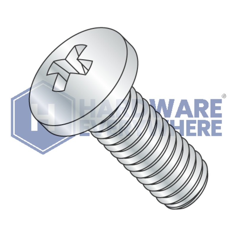 M2.5 x 10 METRIC THREAD FORMING SCREWS / Phillips / Pan Head / Steel / Zinc FUL163378760615