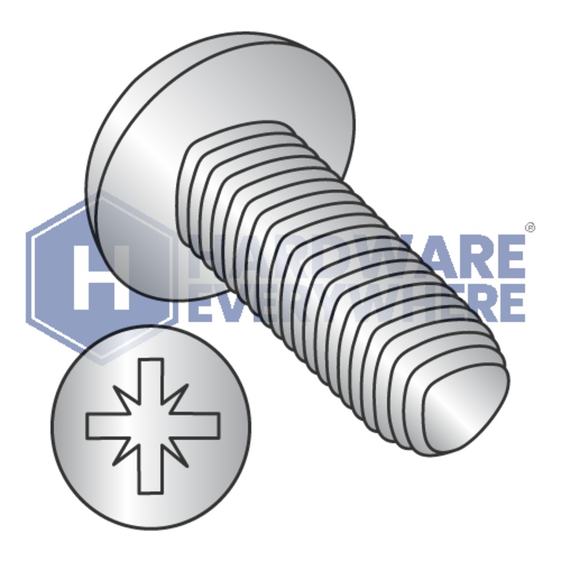 M4 X 6 Thread Forming Screws / Pozi / Pan Head / A2 Stainless / Plain / Taptite Alternate