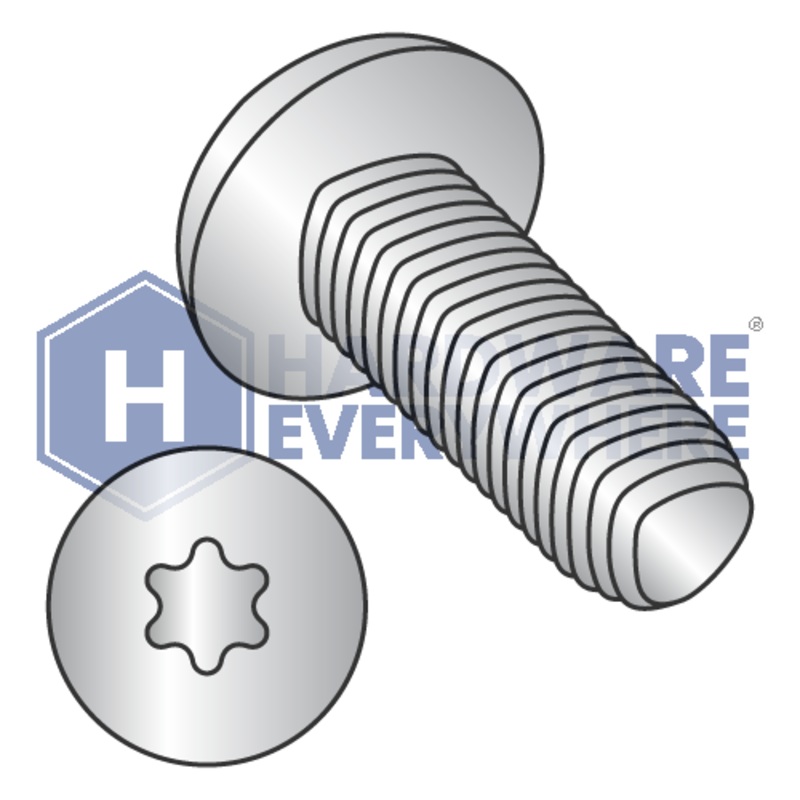 M4 X 6 Thread Forming Screws / Torx / Pan Head / A2 Stainless / Plain / Taptite Alternate