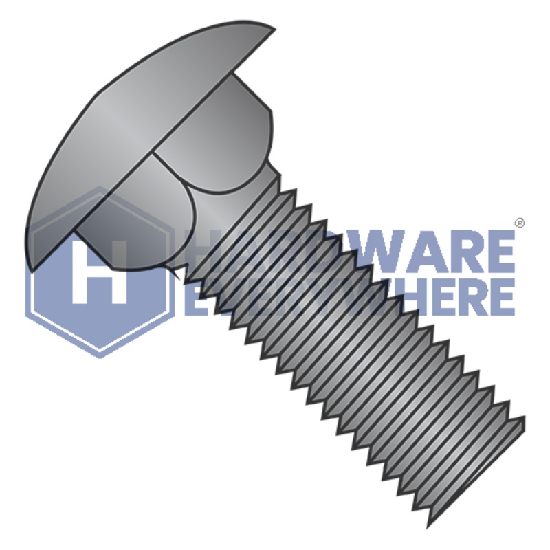1/4-20 x 1 CARRIAGE BOLTS / Steel / Black Zinc