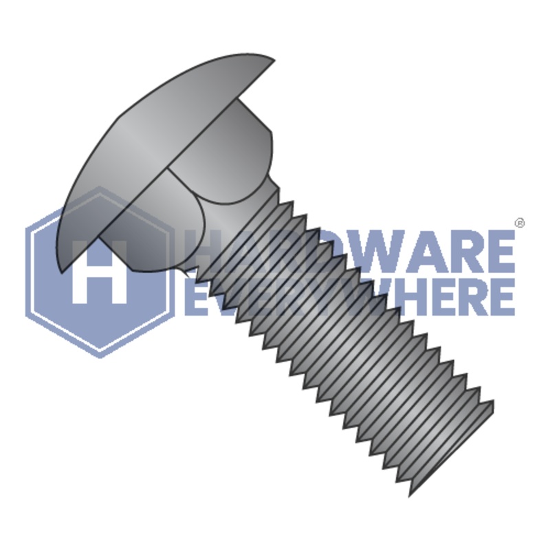 5/16-18 x 4 CARRIAGE BOLTS / Steel / Black Oxide