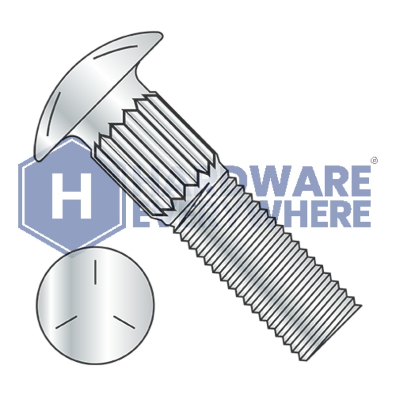 1/4-20 x 1 CARRIAGE BOLTS / Grade 5 / Zinc FUL163378759893