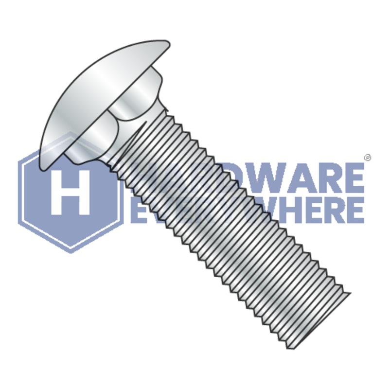 1/4-20 x 1 CARRIAGE BOLTS / Steel / Zinc FUL163378759846