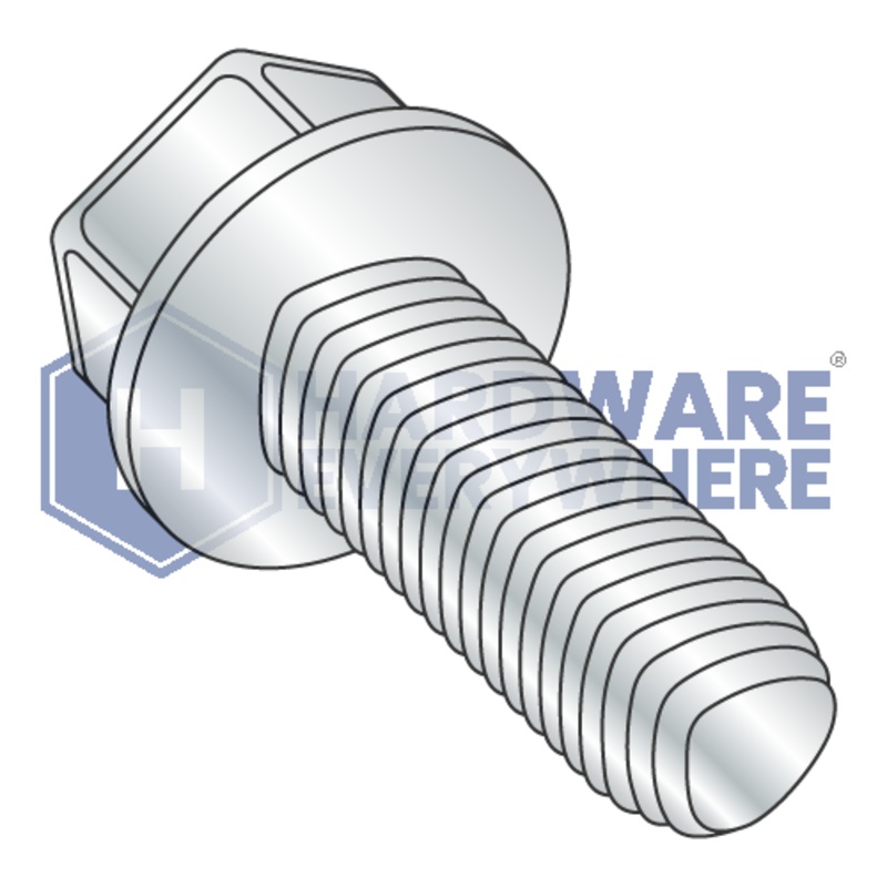 M3 X 10 Thread Forming Screws / Unslotted / Hex Washer Head / Steel / Zinc / Taptite Alternate