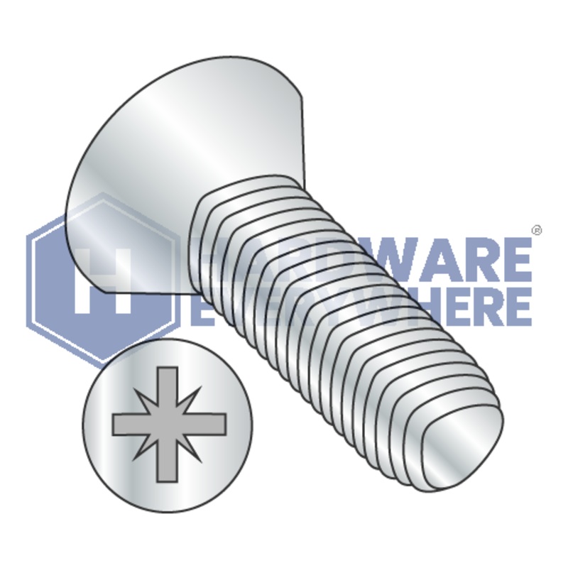M5 X 10 Thread Forming Screws / Pozi / Flat Head / Steel / Zinc / Taptite Alternate