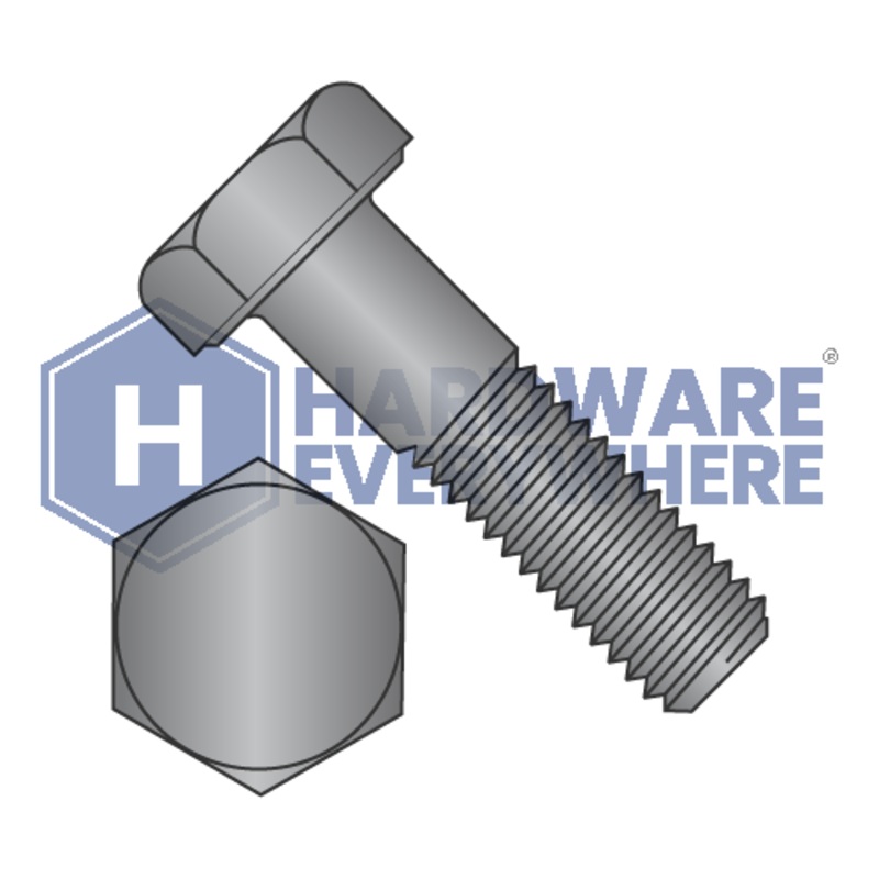 1/2-13 x 1 1/4 HEX CAP SCREWS / Grade 2 / Black Oxide