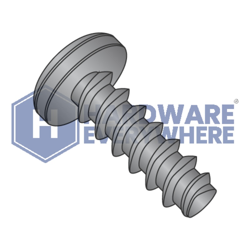 10-14 X 1 Thread Forming Screws / Phillips / Pan Head / Steel / Black Oxide / Plastite (Blunt Tip) Alternate 48-2