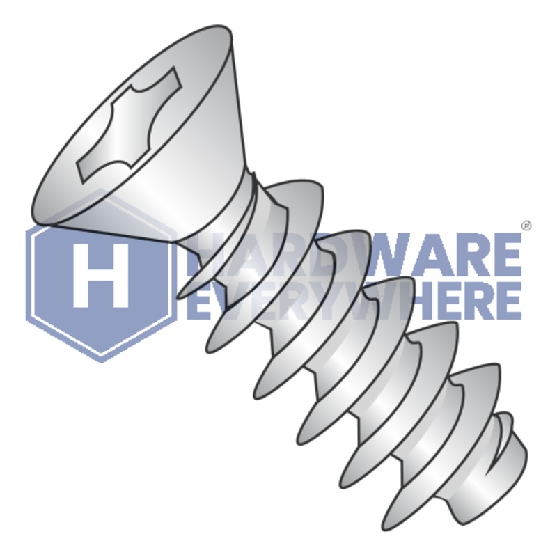 M3 x 10 METRIC THREAD FORMING SCREWS / Phillips / Flat Head / A2 Stainless / Plain