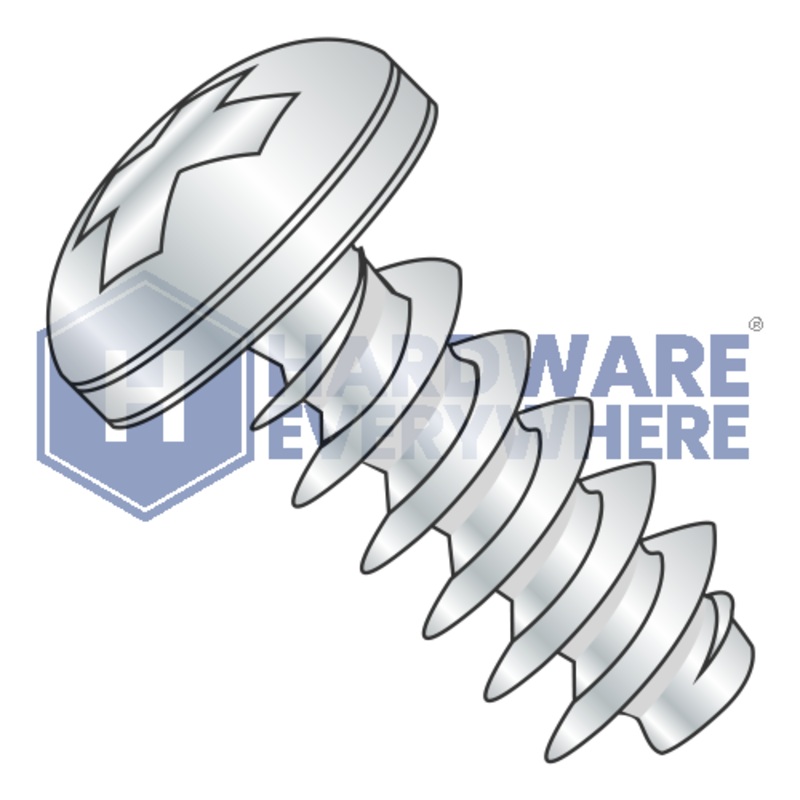 M3 x 10 METRIC THREAD FORMING SCREWS / Phillips / Pan Head / Steel / Zinc