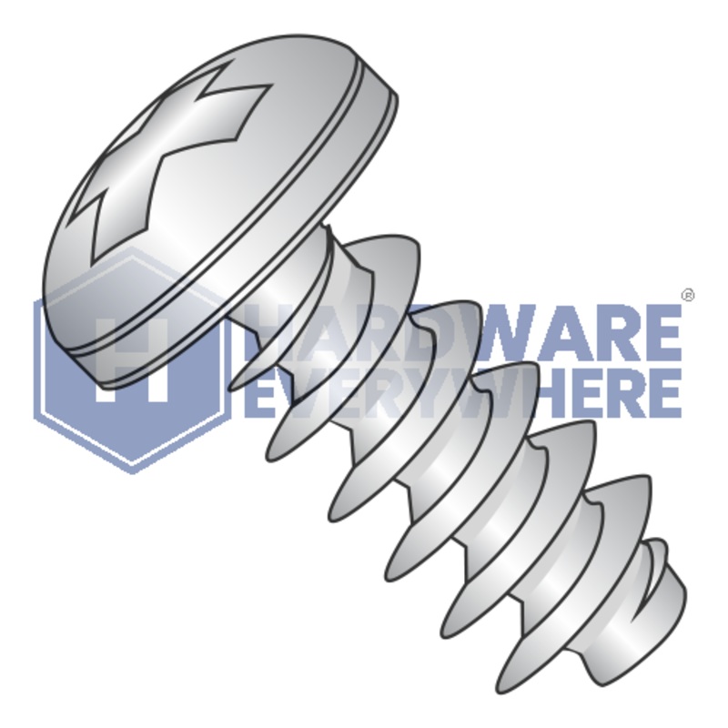 M4 x 8 METRIC THREAD FORMING SCREWS / Phillips / Pan Head / A2 Stainless / Plain