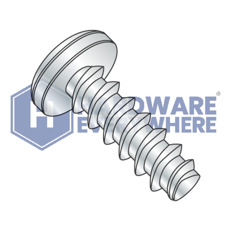 10-14 X 1 1/4 Thread Forming Screws / Phillips / Pan Head / Steel / Zinc / Plastite (Blunt Tip) Alternate 48-2