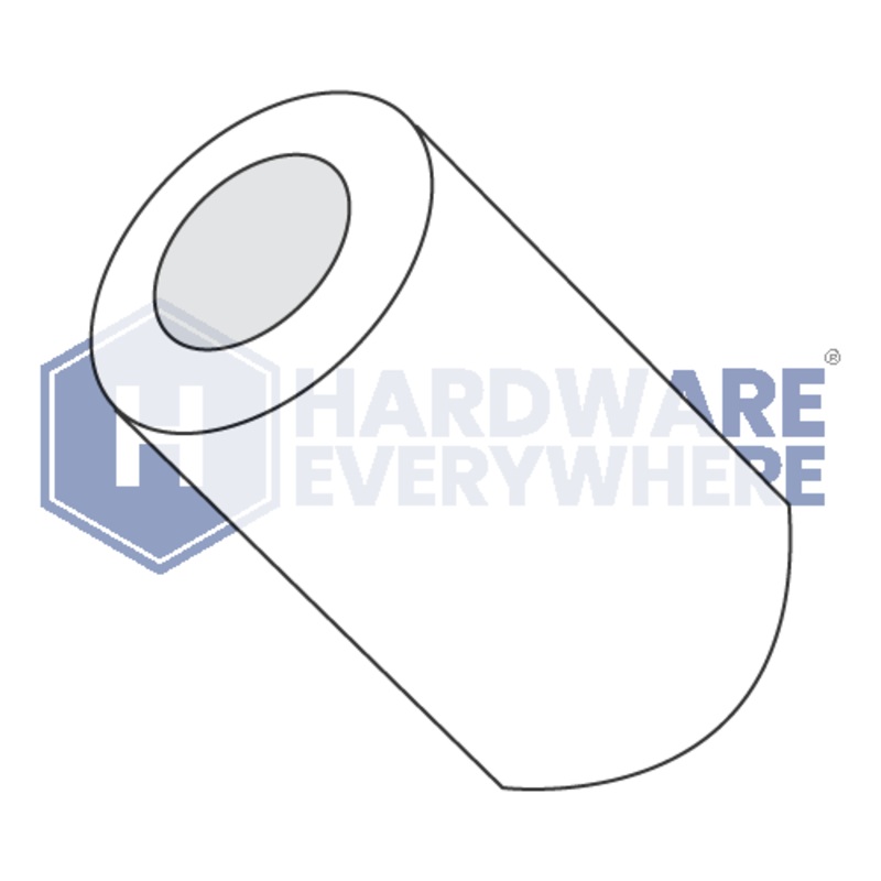 14 x 3/4 ROUND SPACERS / Nylon / Natural White