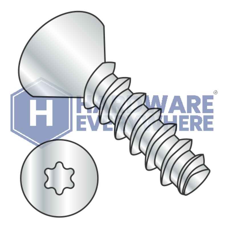 M5 X 10 Thread Forming Screws / Torx / Flat Head  / Steel / Zinc / Plastite (Blunt Tip) Alternate 48-2