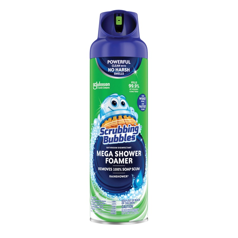 Scrubbing Bubbles 70589 Mega Shower Foamer, 20 oz, Aerosol Can, Liquid, Pleasant