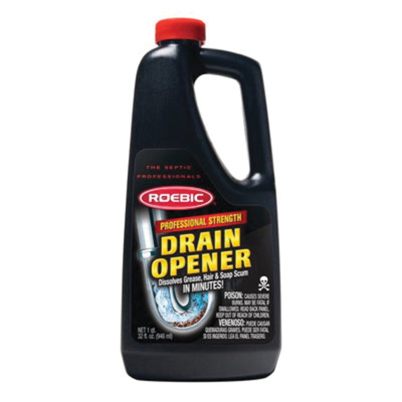ROEBIC PDO Professional Strength Drain Opener, 1 qt, Liquid