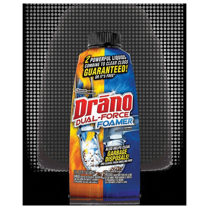 Drano 14768 Foamer Clog Remover, 17 oz, Liquid
